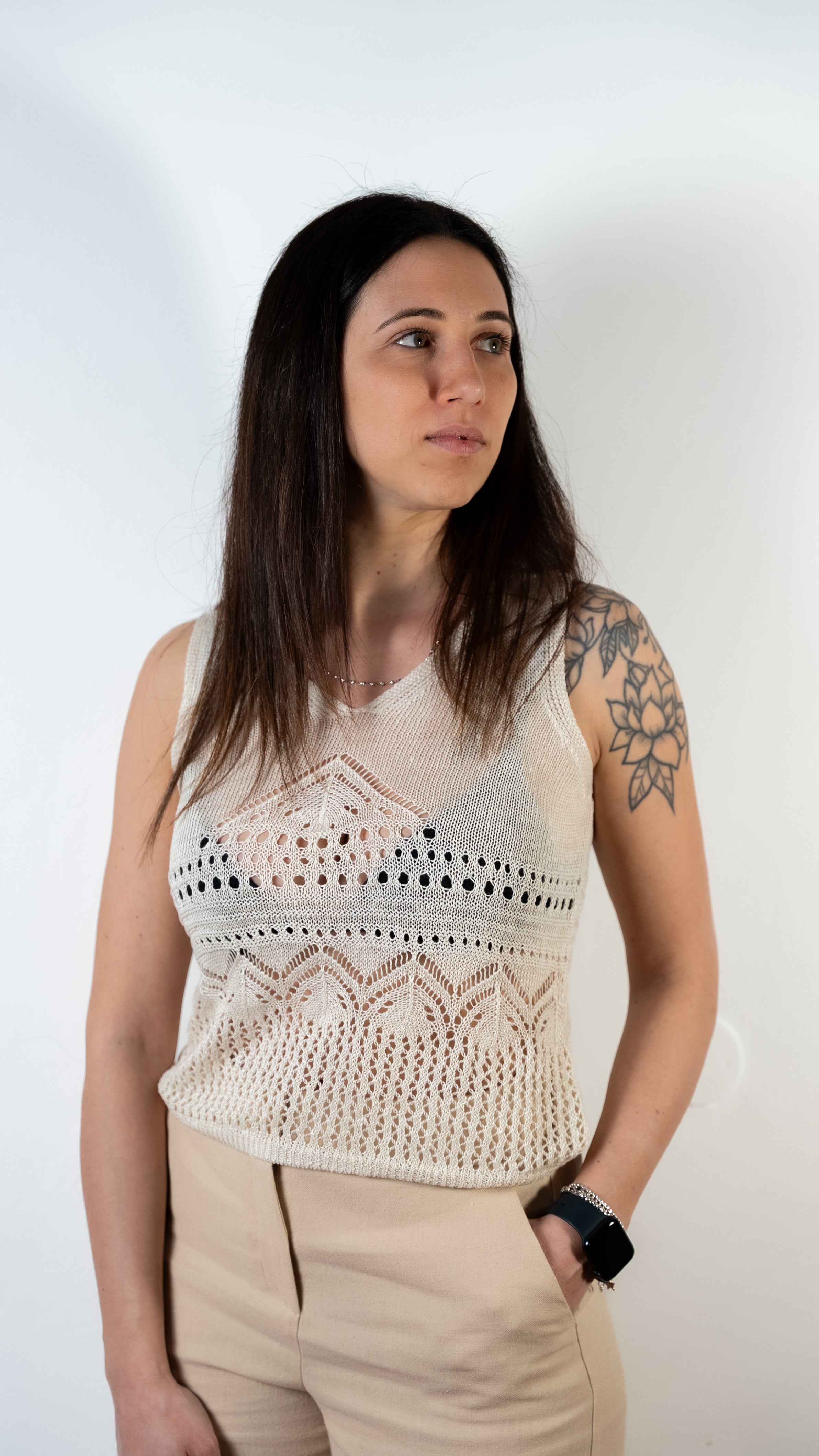 TOP IN LINO PENNY BLACK DIADEMA