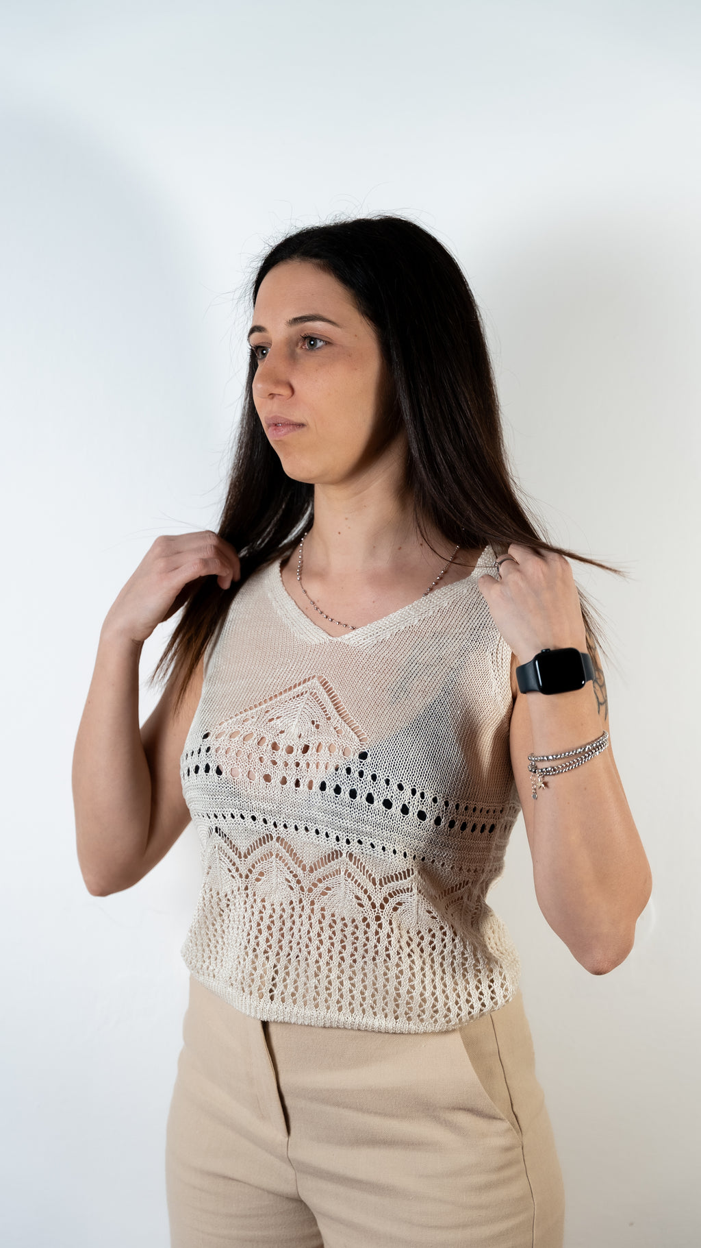 TOP IN LINO PENNY BLACK DIADEMA