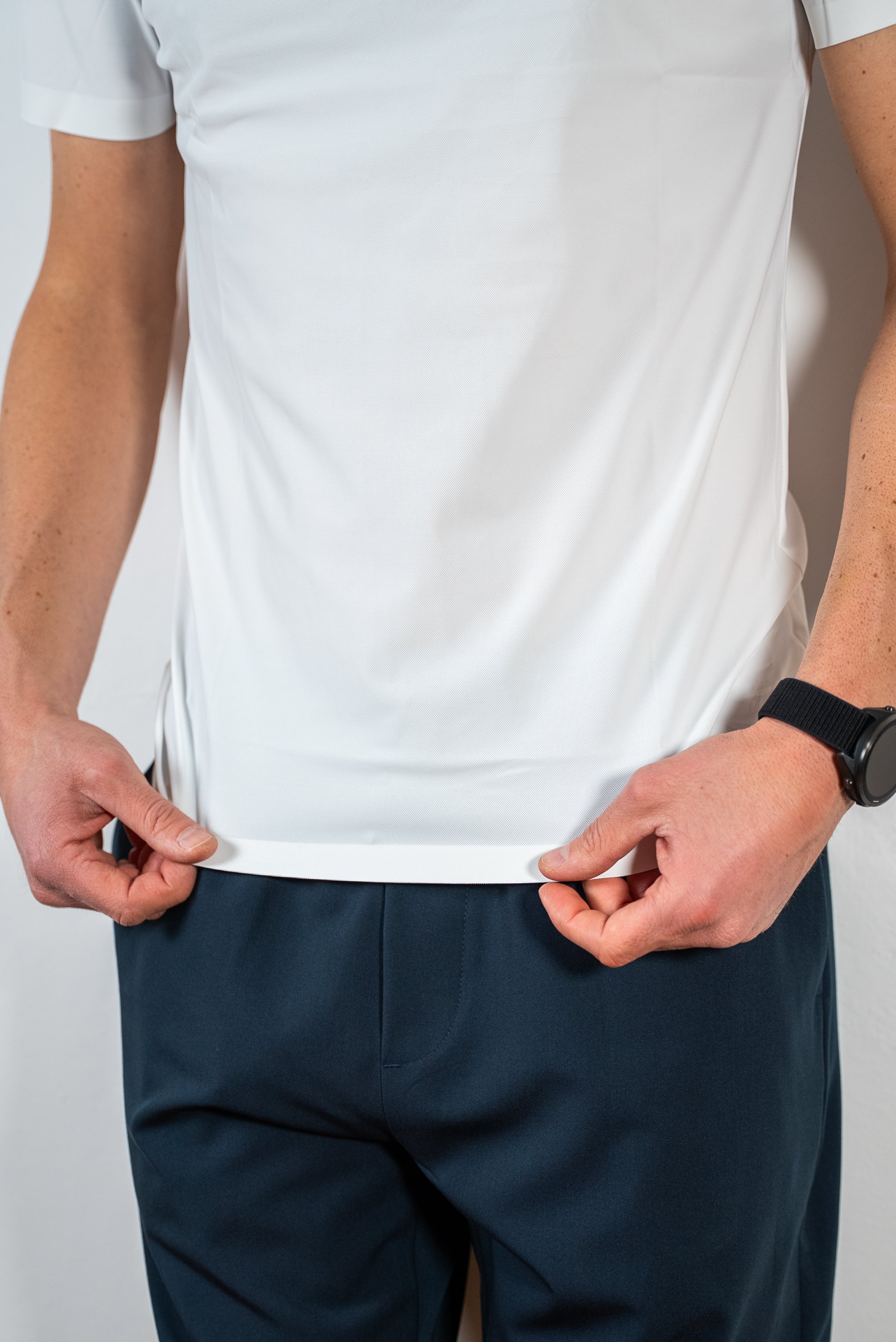 T-SHIRT TESSUTO TECNICO BIANCA