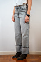 JEANS CON RISVOLTO ROSY