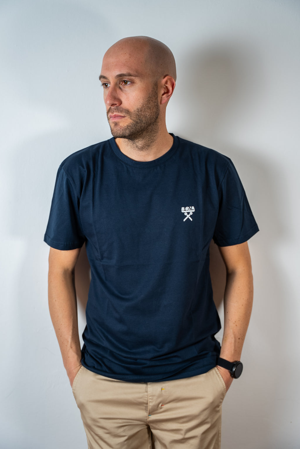 T-SHIRT LOGO BR BLU