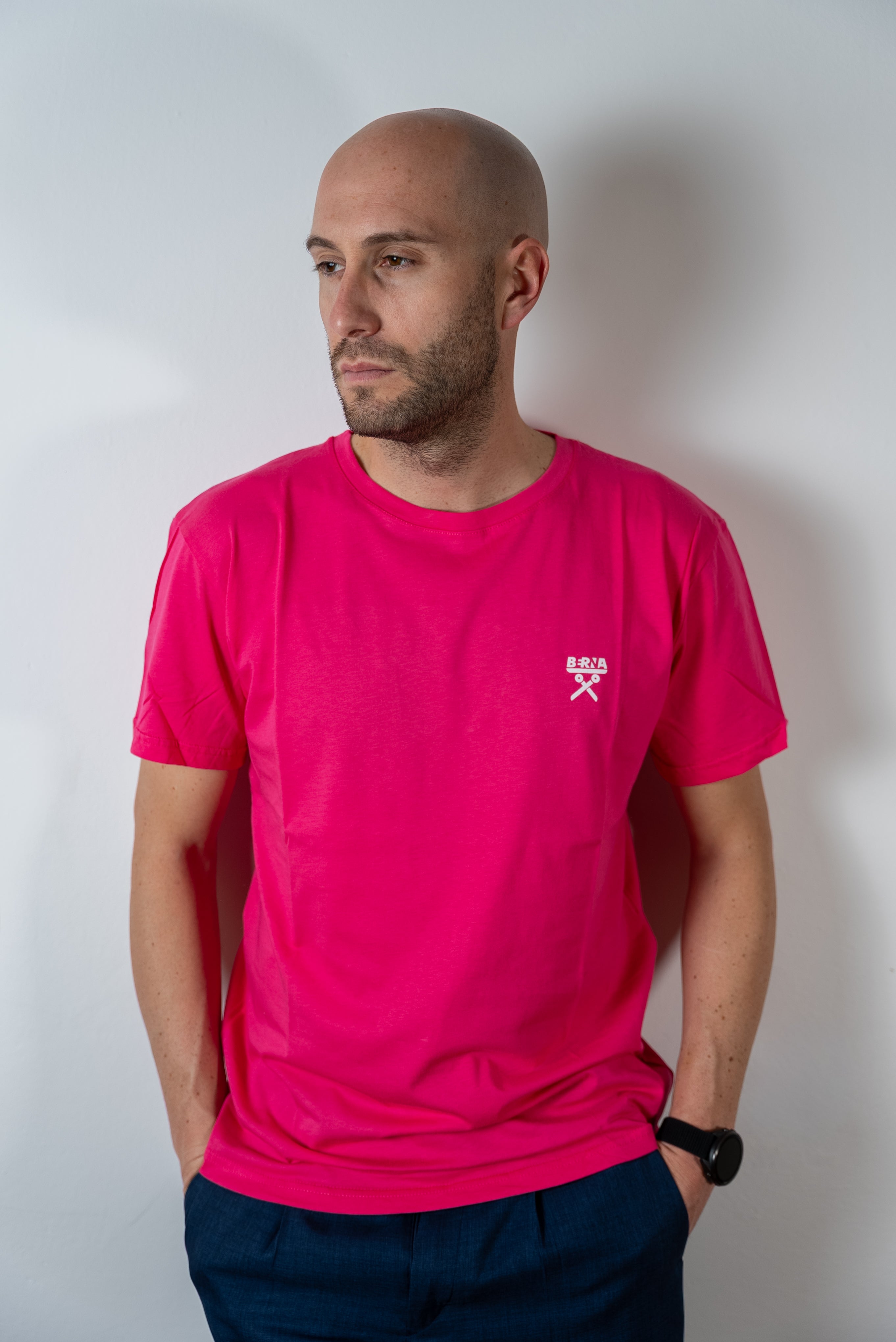 T-SHIRT BASICA BR FUCSIA