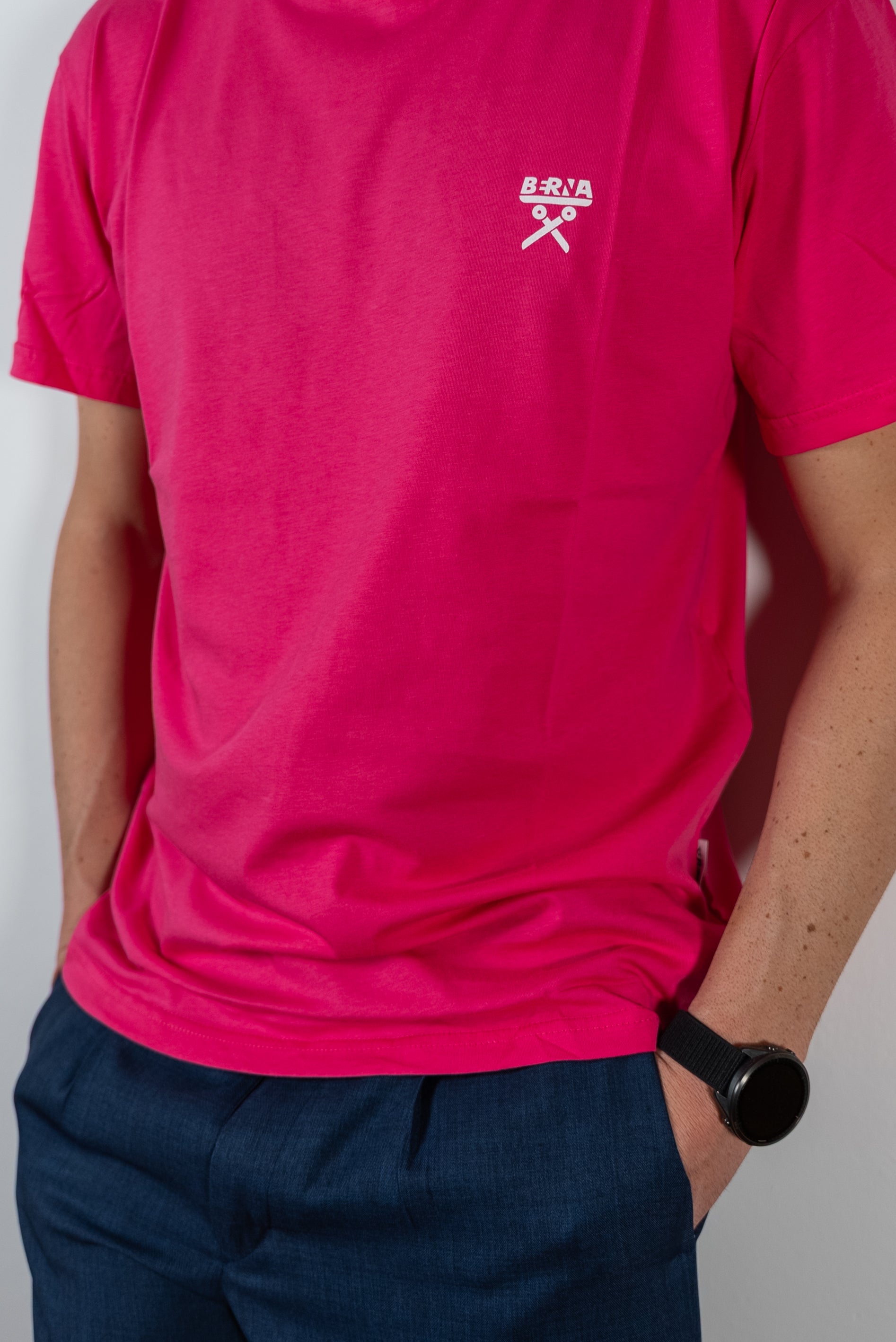 T-SHIRT BASICA BR FUCSIA