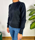 MAGLIONE NERO 100% LANA