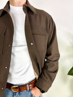 GIACCA CAMICIA MARRONE