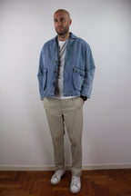 GIACCA CROPPED DI JEANS