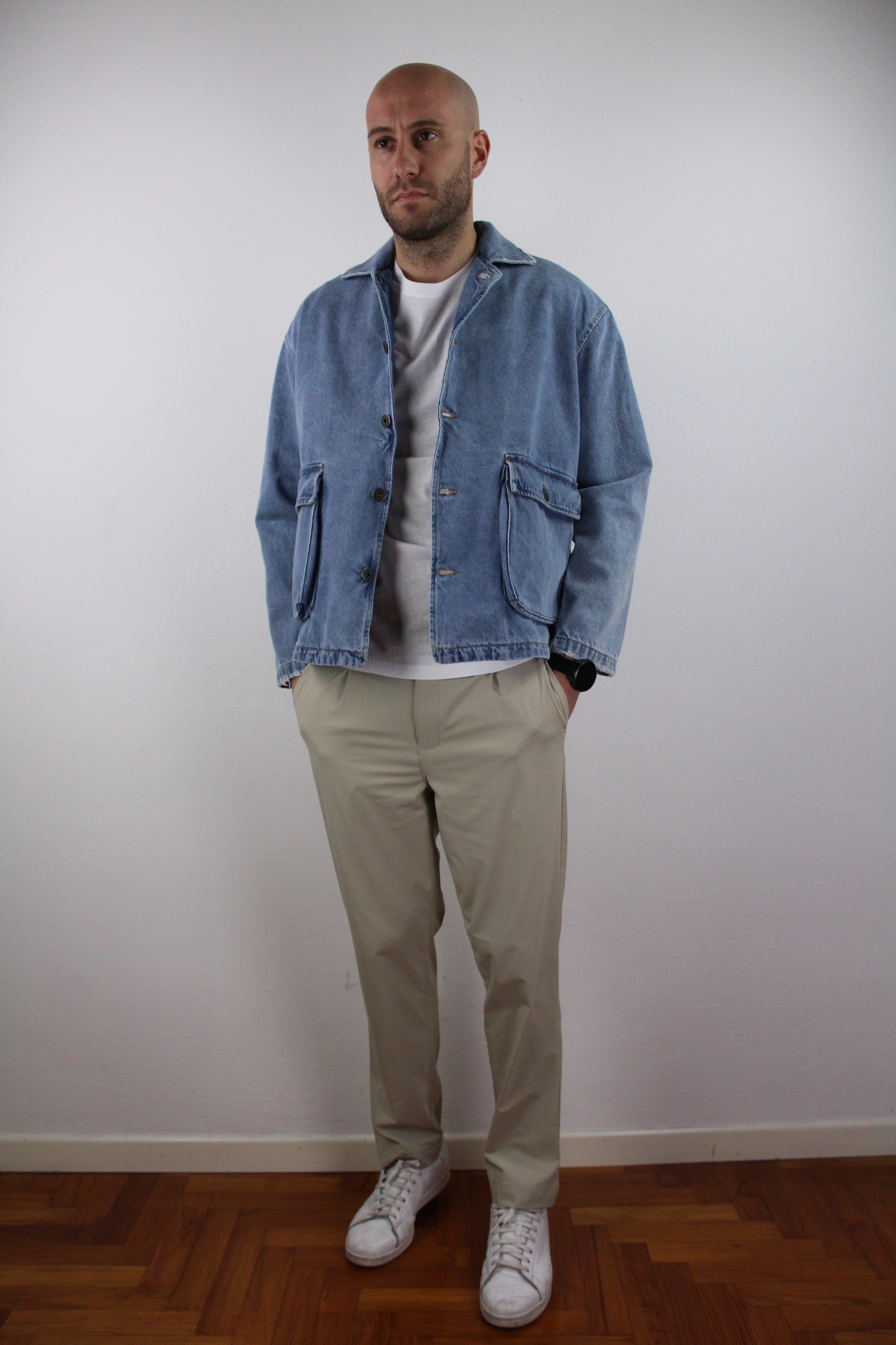 GIACCA CROPPED DI JEANS