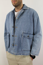 GIACCA CROPPED DI JEANS