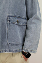 GIACCA CROPPED DI JEANS