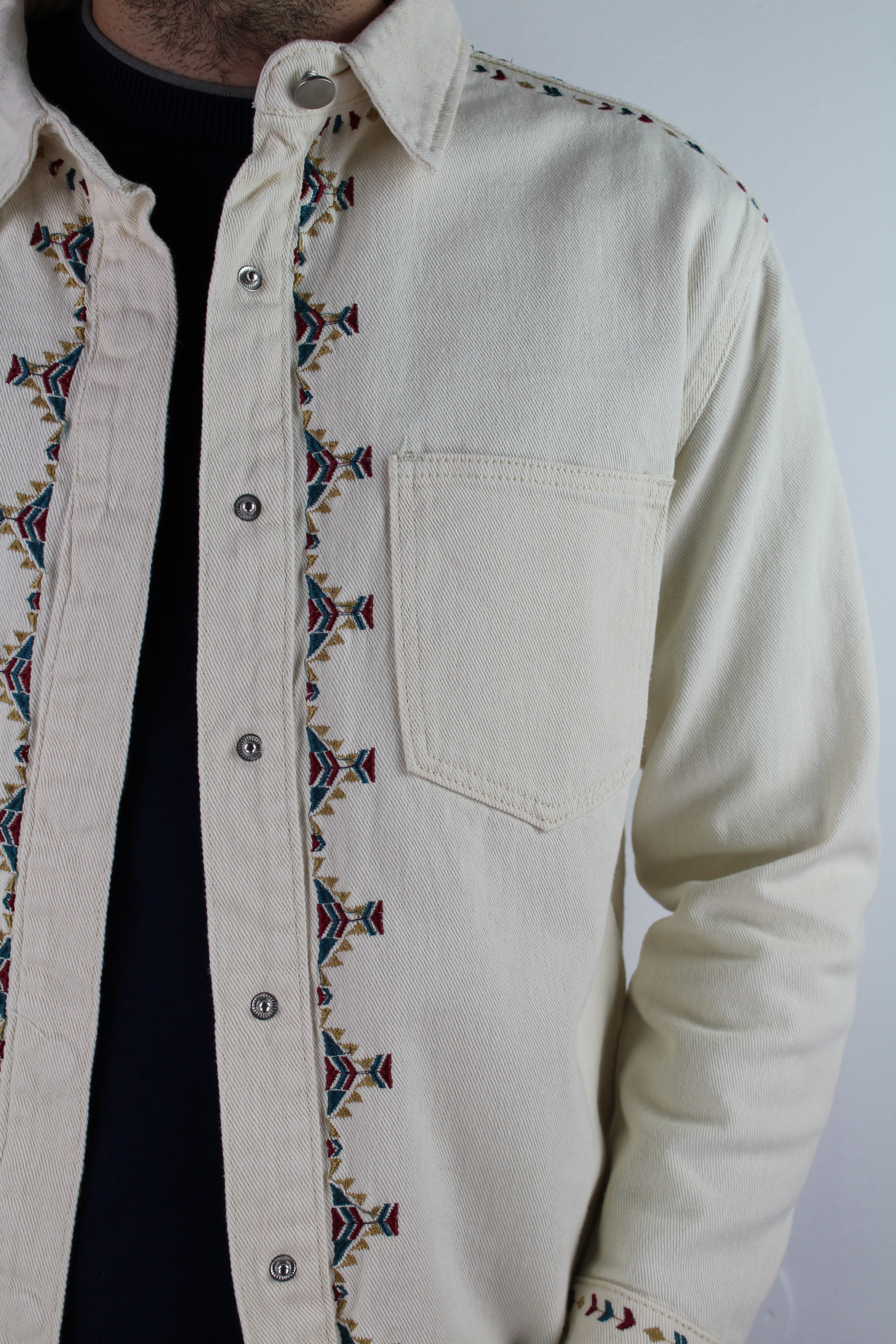 GIACCA CAMICIA CON RICAMI