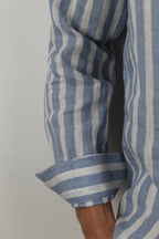 CAMICIA IN LINO A RIGHE