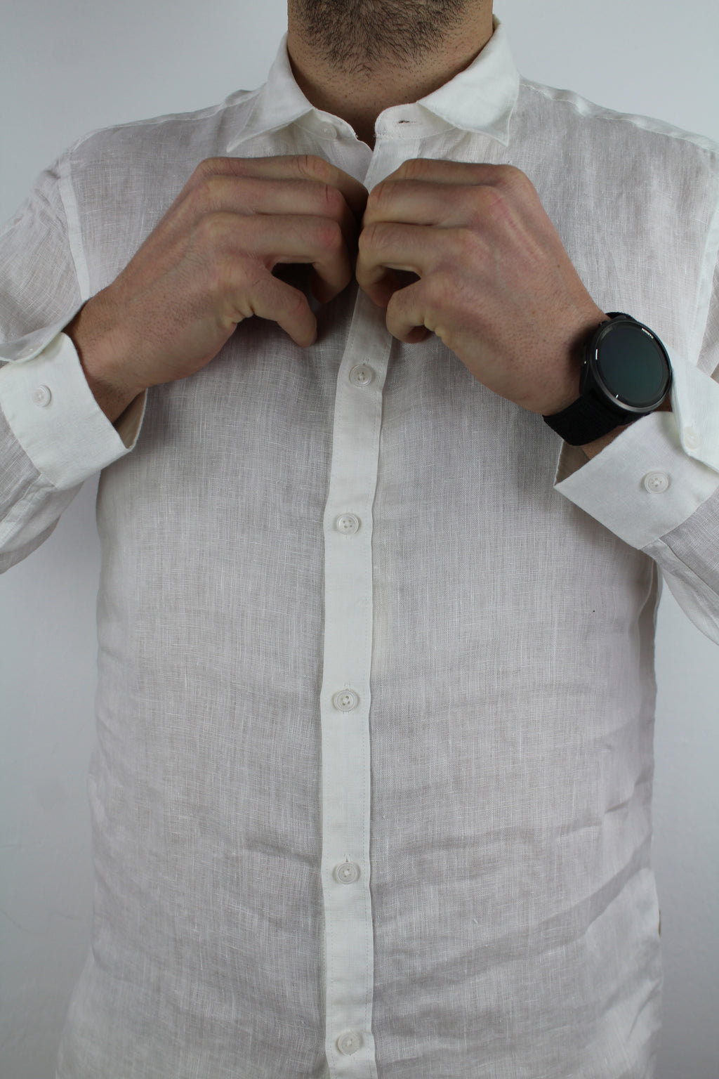 CAMICIA IN LINO BIANCA