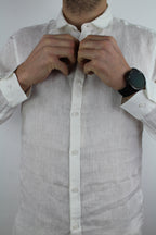 CAMICIA IN LINO BIANCA