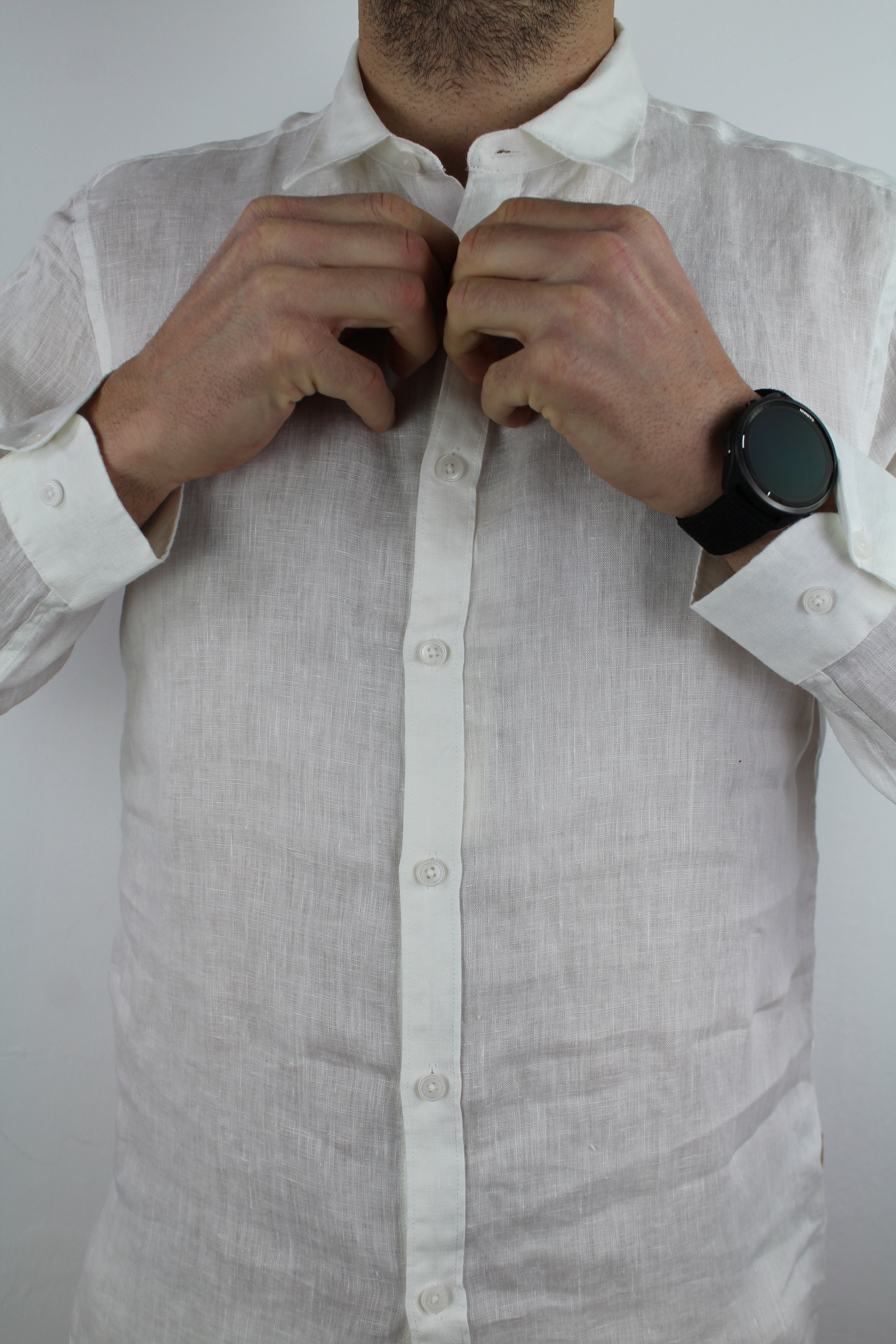 CAMICIA IN LINO BIANCA