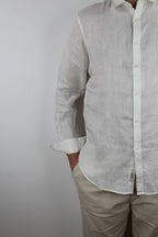 CAMICIA IN LINO BIANCA