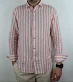 CAMICIA IN LINO A RIGHE