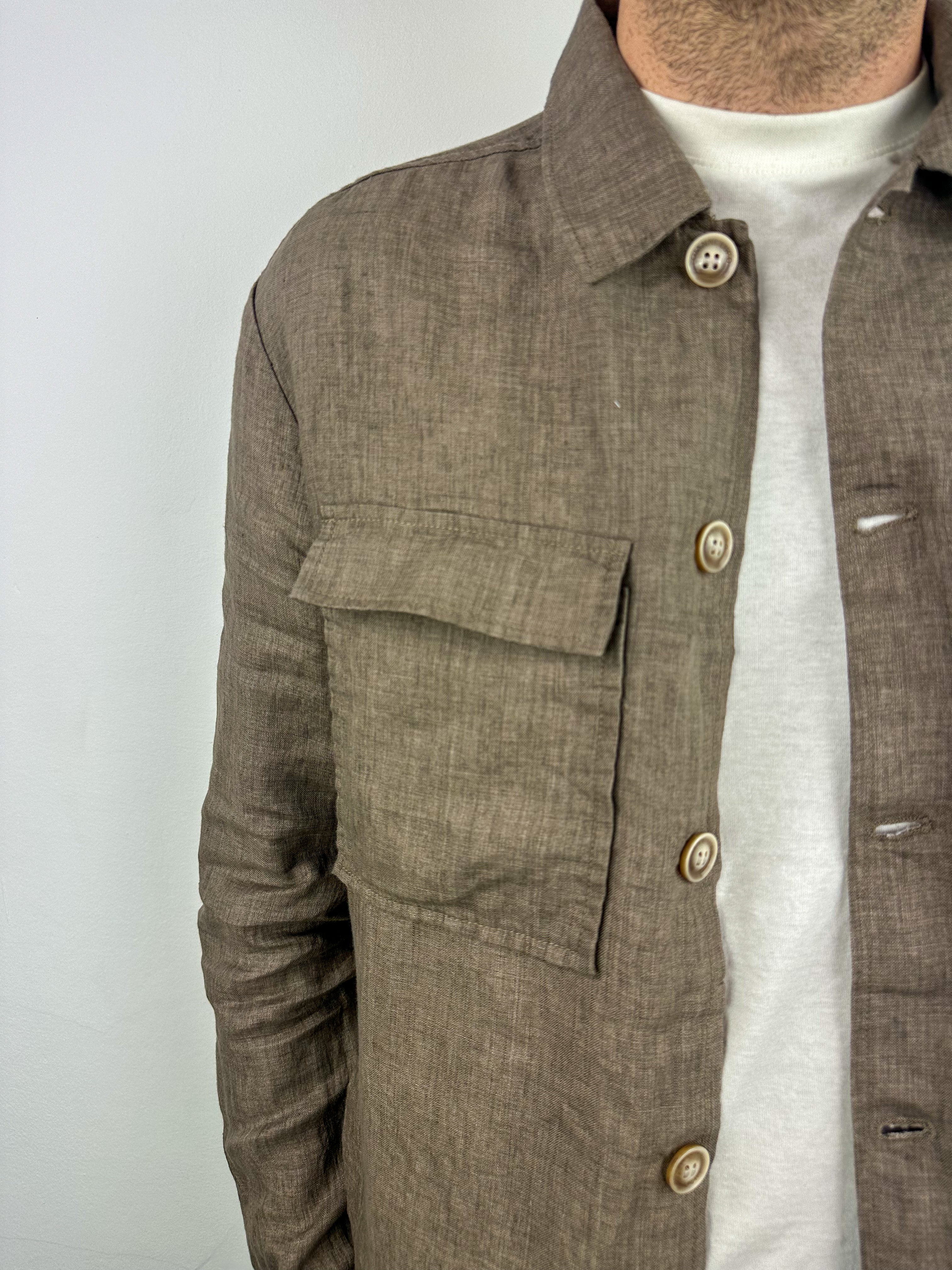 OVER-SHIRT IN LINO 10 BD