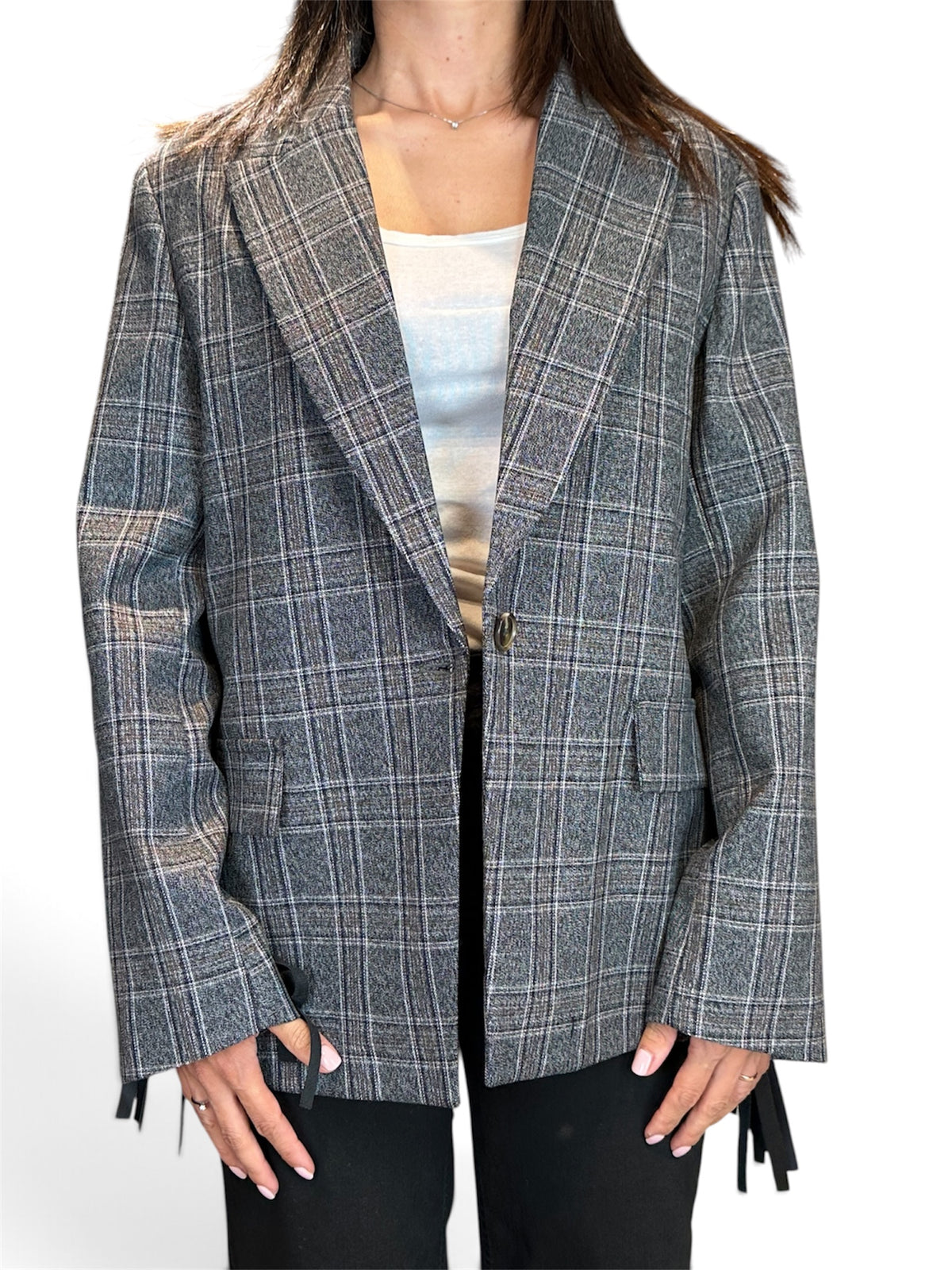 GIACCA BLAZER CON FRANGE