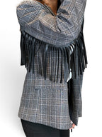 GIACCA BLAZER CON FRANGE