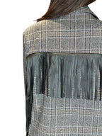 GIACCA BLAZER CON FRANGE