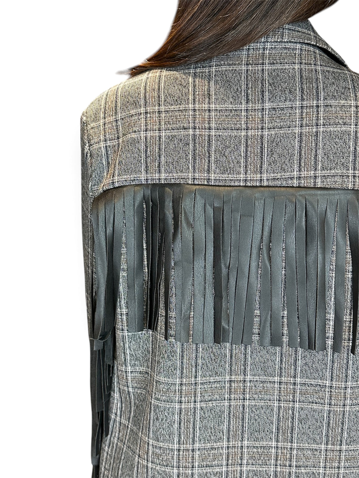 GIACCA BLAZER CON FRANGE