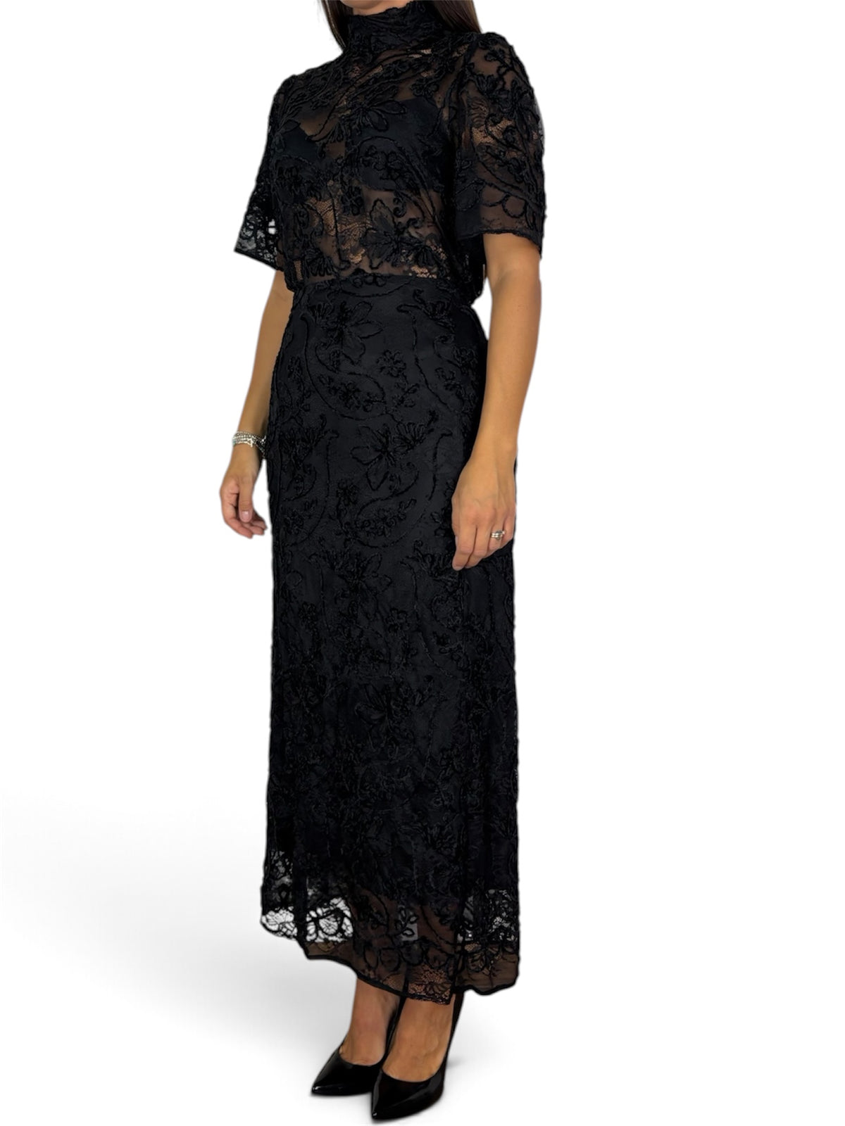 MAGLIA IN PIZZO CON FIOCCO