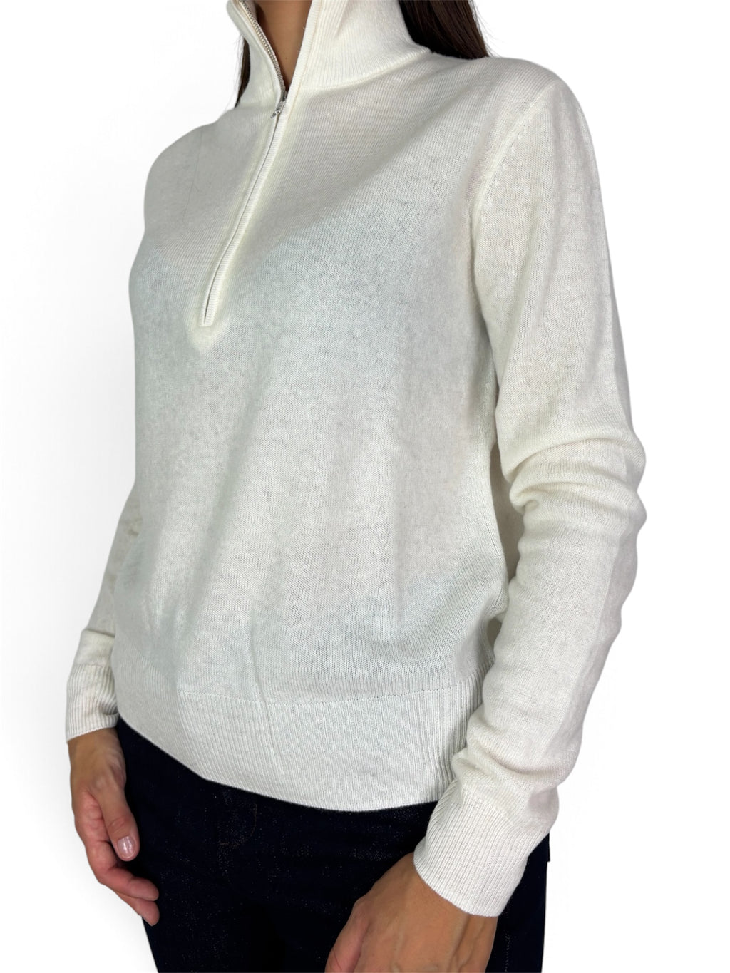 MAGLIONE 100% LANA CON ZIP