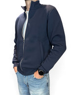 FELPA FULL ZIP BLU