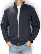 FELPA FULL ZIP BLU