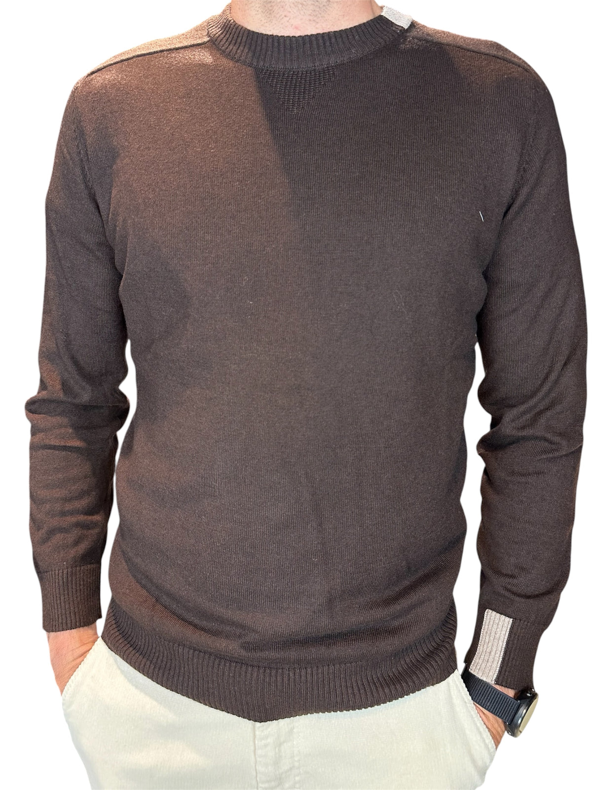 MAGLIONE GIROCOLLO MORO