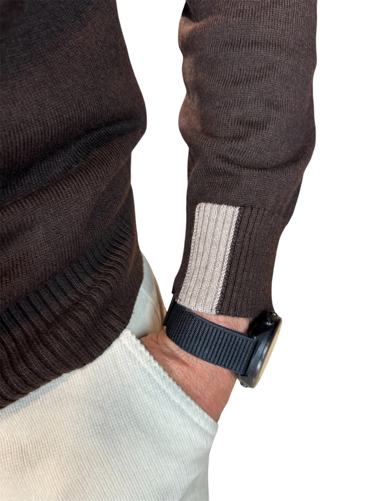 MAGLIONE GIROCOLLO MORO